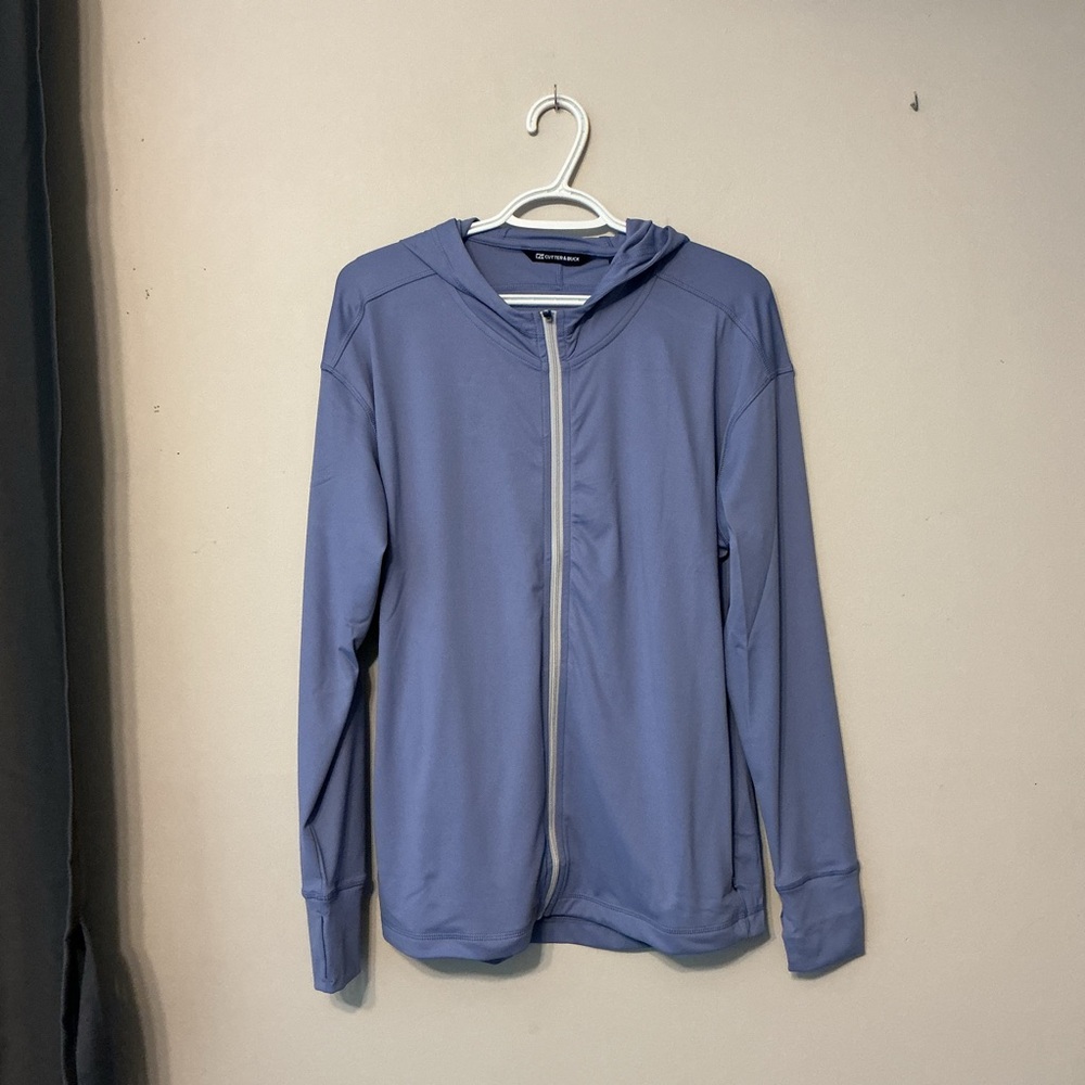 Cutter & Buck Light Blue Full-Zip Jacket
